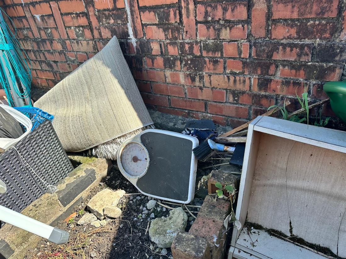 A commercial clearance job loaded into the van